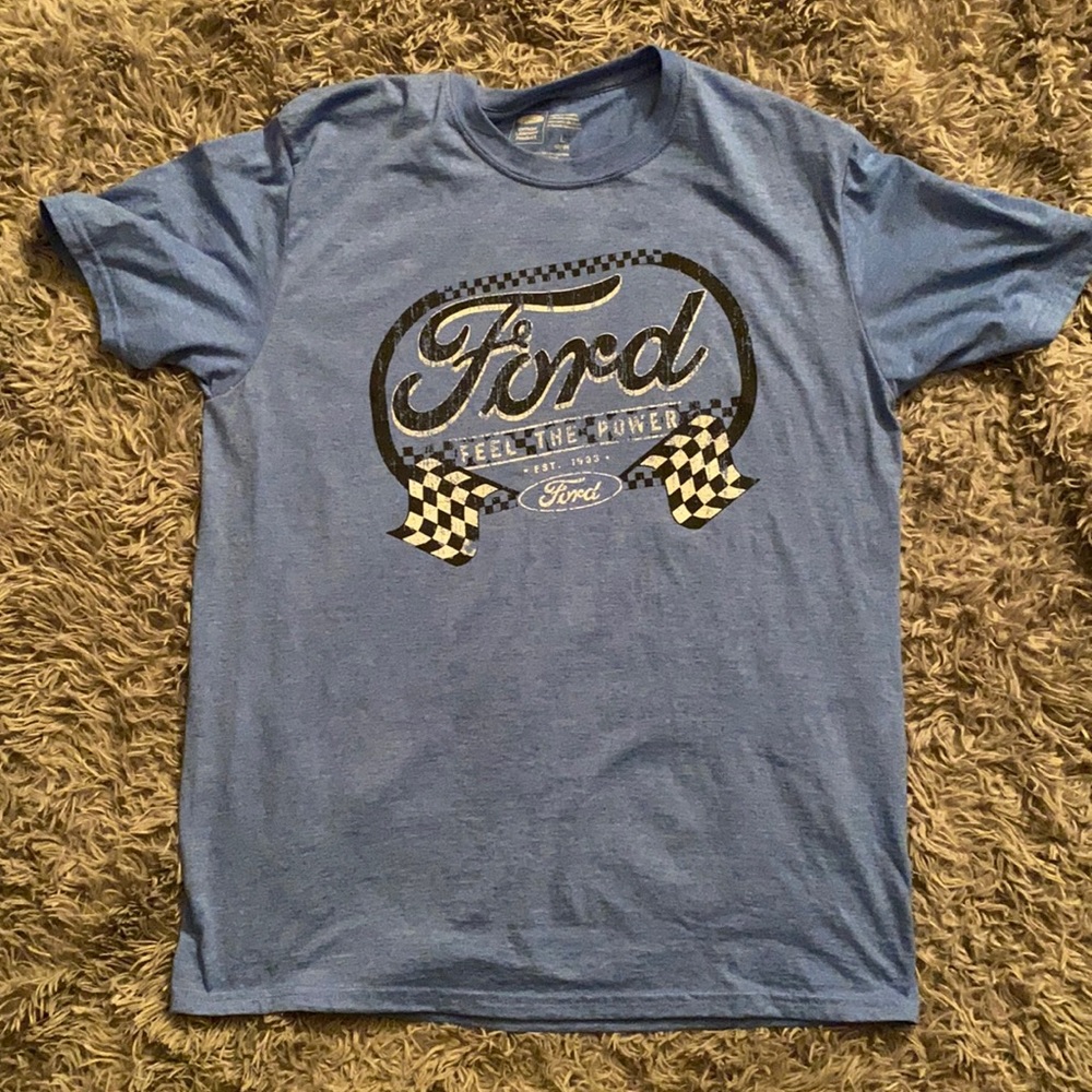 Blue Ford graphics tee